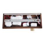 GloboStar® PALADIN 61362 Μοντέρνο Φωτιστικό Τοίχου - Απλίκα Ξενοδοχείου Bed Side LED 6W 720lm 36° AC 220-240V - Reading Light & Κρυφός Φωτισμός - Φορτιστές USB 3A & Wireless 20W - Μ30 x Π11 x Υ12cm - Φυσικό Λευκό 4500K - Ξύλο & Χρυσό - Δεξί - Image 6
