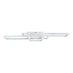 GloboStar® QUADRA 61386 Φωτιστικό Οροφής Design LED CCT 100W 12000lm 120° AC 220-240V - Εναλλαγή Φωτισμού μέσω Τηλεχειριστηρίου All In One Ψυχρό 6000k+Φυσικό 4500k+Θερμό 2700k Dimmable Μ85 x Π45 x Υ9cm - Λευκό - 3 Years Warranty - Image 4
