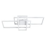 GloboStar® QUADRA 61386 Φωτιστικό Οροφής Design LED CCT 100W 12000lm 120° AC 220-240V - Εναλλαγή Φωτισμού μέσω Τηλεχειριστηρίου All In One Ψυχρό 6000k+Φυσικό 4500k+Θερμό 2700k Dimmable Μ85 x Π45 x Υ9cm - Λευκό - 3 Years Warranty - Image 5