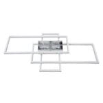 GloboStar® QUADRA 61386 Φωτιστικό Οροφής Design LED CCT 100W 12000lm 120° AC 220-240V - Εναλλαγή Φωτισμού μέσω Τηλεχειριστηρίου All In One Ψυχρό 6000k+Φυσικό 4500k+Θερμό 2700k Dimmable Μ85 x Π45 x Υ9cm - Λευκό - 3 Years Warranty - Image 6