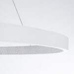 GloboStar® DIAMOND 61521 Κρεμαστό Φωτιστικό Δαχτυλίδι-Κύκλος LED CCT 67W 7504lm 360° AC 220-240V - Εναλλαγή Φωτισμού μέσω Τηλεχειριστηρίου All In One Ψυχρό 6000k+Φυσικό 4500k+Θερμό 2700k Dimmable Φ80cm - Λευκό - 3 Years Warranty - Image 6