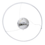 GloboStar® DIAMOND 61521 Κρεμαστό Φωτιστικό Δαχτυλίδι-Κύκλος LED CCT 67W 7504lm 360° AC 220-240V - Εναλλαγή Φωτισμού μέσω Τηλεχειριστηρίου All In One Ψυχρό 6000k+Φυσικό 4500k+Θερμό 2700k Dimmable Φ80cm - Λευκό - 3 Years Warranty - Image 8