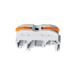 GloboStar® FAST-CONNECT 69904 Μονή Κλέμα Ράγας Ταχείας Σύνδεσης & Διακλάδωσης Καλωδίων για Ηλεκτρολογικούς Πίνακες - 1 x Είσοδος & 1 x Έξοδος με Συμβατή Διατομή Καλωδίων 0.2mm² έως 4mm² - 600V 32A Max - Μ4.5 x Π1 x Υ3.2cm - Γκρι & Πορτοκαλί - Πακέτο 10 Τεμαχίων - 5 Years Warranty - Image 3