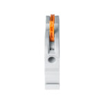 GloboStar® FAST-CONNECT 69904 Μονή Κλέμα Ράγας Ταχείας Σύνδεσης & Διακλάδωσης Καλωδίων για Ηλεκτρολογικούς Πίνακες - 1 x Είσοδος & 1 x Έξοδος με Συμβατή Διατομή Καλωδίων 0.2mm² έως 4mm² - 600V 32A Max - Μ4.5 x Π1 x Υ3.2cm - Γκρι & Πορτοκαλί - Πακέτο 10 Τεμαχίων - 5 Years Warranty - Image 5