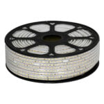 GloboStar® 70502 Slim Ταινία Μονής Σειράς Epistar LED SMD 2835 1m 12W/m 96LED/m 1608lm/m 120° DC 230V Αδιάβροχη IP68 Θερμό Λευκό 2700K Dimmable - Image 3
