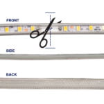 GloboStar® 70502 Slim Ταινία Μονής Σειράς Epistar LED SMD 2835 1m 12W/m 96LED/m 1608lm/m 120° DC 230V Αδιάβροχη IP68 Θερμό Λευκό 2700K Dimmable - Image 5