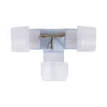 GloboStar® 70661 Σύνδεσμος T για RGB Φωτοσωλήνα LED 360° Degree DC 230V 2 Pin Αδιάβροχος IP68 - Image 3