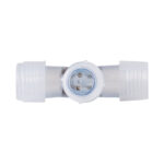 GloboStar® 70661 Σύνδεσμος T για RGB Φωτοσωλήνα LED 360° Degree DC 230V 2 Pin Αδιάβροχος IP68 - Image 4