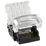 GloboStar® 70724 Αδιάβροχος Ταχυσύνδεσμος Ένωσης IP65 - Strip To Cable Connector για Ένωση 1 x RGB Αδιάβροχης Ταινίας LED Πλάτους 10mm με 1 x Καλώδιο Τροφοδοσίας - Image 3