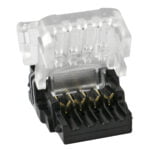 GloboStar® 70724 Αδιάβροχος Ταχυσύνδεσμος Ένωσης IP65 - Strip To Cable Connector για Ένωση 1 x RGB Αδιάβροχης Ταινίας LED Πλάτους 10mm με 1 x Καλώδιο Τροφοδοσίας - Image 4
