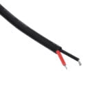 GloboStar® 70748 Καλώδιο Τροφοδοσίας DC 2 Μέτρων από Female 2.1x5.5mm σε 2 x 0.3mm Ατερμάτιστο Καλώδιο Μ200 x Π1.1cm Μαύρο - Image 4