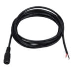 GloboStar® 70748 Καλώδιο Τροφοδοσίας DC 2 Μέτρων από Female 2.1x5.5mm σε 2 x 0.3mm Ατερμάτιστο Καλώδιο Μ200 x Π1.1cm Μαύρο - Image 2