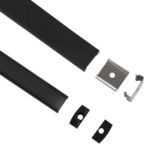 GloboStar® SURFACE-PROFILE 70806-2M Προφίλ Αλουμινίου - Βάση & Ψύκτρα Ταινίας LED με Μαύρο Φιμέ Κάλυμμα - Επιφανειακή Χρήση - Πατητό Κάλυμμα - Μαύρο - 2 Μέτρα - Πακέτο 5 Τεμαχίων - Μ200 x Π1.6 x Υ0.7cm - Image 3