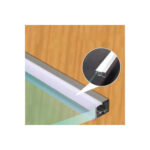 GloboStar® GLASSBOARD-PROFILE 70812-3M Προφίλ Αλουμινίου - Βάση & Ψύκτρα Ταινίας LED με Λευκό Γαλακτερό Κάλυμμα - Χρήση για Μοριακό Φωτισμό Γυαλιού Πάχους 10mm - Πατητό Κάλυμμα - Ασημί - 3 Μέτρα - Πακέτο 5 Τεμαχίων - Μ300 x Π1.7 x Υ3cm - Image 11