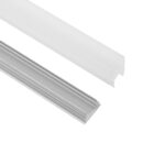 GloboStar® GLASSBOARD-PROFILE 70812-3M Προφίλ Αλουμινίου - Βάση & Ψύκτρα Ταινίας LED με Λευκό Γαλακτερό Κάλυμμα - Χρήση για Μοριακό Φωτισμό Γυαλιού Πάχους 10mm - Πατητό Κάλυμμα - Ασημί - 3 Μέτρα - Πακέτο 5 Τεμαχίων - Μ300 x Π1.7 x Υ3cm - Image 3