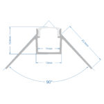 GloboStar® PLASTERBOARD-PROFILE 70821-3M Προφίλ Αλουμινίου - Βάση & Ψύκτρα Ταινίας LED με Λευκό Γαλακτερό Κάλυμμα - Χωνευτή Γωνιακή Χρήση σε Εξωτερική Γωνία Γυψοσανίδας - Trimless - Πατητό Κάλυμμα - Ασημί - 3 Μέτρα - Πακέτο 5 Τεμαχίων - Μ300 x Π4.5 x Υ2cm - Image 4