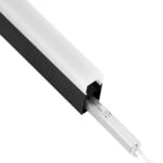GloboStar® SURFACEPENDANT-PROFILE 70832-3M Προφίλ Αλουμινίου - Βάση & Ψύκτρα Ταινίας LED με Λευκό Γαλακτερό Κάλυμμα - Επιφανειακή & Κρεμαστή Χρήση - Πατητό Κάλυμμα - Μαύρο - 3 Μέτρα - Μ300 x Π3.5 x Υ7.4cm - Image 6
