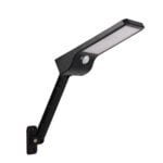 GloboStar® 71466 Αυτόνομο Ηλιακό Φωτιστικό Τοίχου LED SMD 3W 550lm με Ενσωματωμένη Μπαταρία 2200mAh - Φωτοβολταϊκό Πάνελ - Ρυθμιζόμενη Βάση Στήριξης - Αισθητήρα Ημέρας-Νύχτας PIR Αισθητήρα Κίνησης και Ασύρματο Χειριστήριο IR Αδιάβροχο IP56 Ψυχρό Λευκό - Image 2