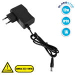 GloboStar® 73071 Πλαστικό Τροφοδοτικό SELV για Προϊόντα LED 12W 1A - AC 220-240V σε DC 12V - IP20 L7 x W2.7 x H7.5cm - 2 Χρόνια Εγγύηση