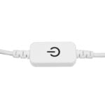 GloboStar® 73303 LED Dimmer Αφής με Διακόπτη On/Off Λευκό DC 12-24V Max 120W - Image 4