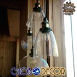 GloboStar® COLLINS 01170 Vintage Κρεμαστό Φωτιστικό Οροφής Μονόφωτο 1 x E27 Γυάλινο Καμπάνα Φ18 x Y25cm - Image 10