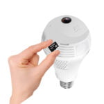 GloboStar® 76073 WIFI 2.4G IP CAMERA 2.0MP 1080P - Έξυπνη Κρυφή IP Κάμερα WiFi 1080P Fish Eye 360° 3W LED σε Σχήμα Λάμπας με Ντουί και Βάση E27 Smart Home - Image 4