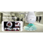 GloboStar® 76073 WIFI 2.4G IP CAMERA 2.0MP 1080P - Έξυπνη Κρυφή IP Κάμερα WiFi 1080P Fish Eye 360° 3W LED σε Σχήμα Λάμπας με Ντουί και Βάση E27 Smart Home - Image 9