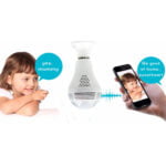 GloboStar® 76073 WIFI 2.4G IP CAMERA 2.0MP 1080P - Έξυπνη Κρυφή IP Κάμερα WiFi 1080P Fish Eye 360° 3W LED σε Σχήμα Λάμπας με Ντουί και Βάση E27 Smart Home - Image 10