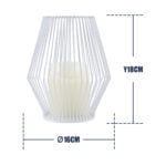 GloboStar® CANDLE 76489 Διακοσμητικό Realistic Κερί με LED Εφέ Κινούμενης Φλόγας - Μπαταρίας 2 x AA (Δεν Συμπεριλαμβάνονται) & Ασύρματο Χειριστήριο IR Θερμό Λευκό 2700K Dimmable Λευκό Φ16 x Υ18cm - Image 5