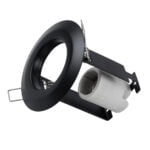 GloboStar® ALIBA 77841 Χωνευτή Στρογγυλή Μεταλλική Βάση Μπετού για Λάμπα R50 με Ντουί E14 AC 220-240V IP20 Φ9.2 x Υ9.5cm - Μαύρη - 5 Years Warranty - Image 2