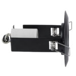 GloboStar® ALIBA 77841 Χωνευτή Στρογγυλή Μεταλλική Βάση Μπετού για Λάμπα R50 με Ντουί E14 AC 220-240V IP20 Φ9.2 x Υ9.5cm - Μαύρη - 5 Years Warranty - Image 4