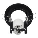 GloboStar® ALIBA 77841 Χωνευτή Στρογγυλή Μεταλλική Βάση Μπετού για Λάμπα R50 με Ντουί E14 AC 220-240V IP20 Φ9.2 x Υ9.5cm - Μαύρη - 5 Years Warranty - Image 5