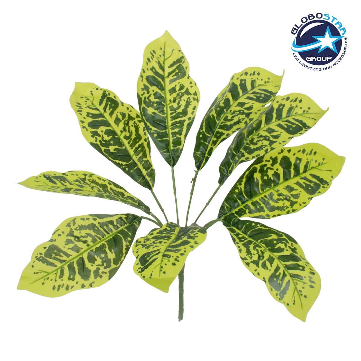 78226_1 GloboStar® GREEN CROTON 78226 Τεχνητό Φυτό Κροτώνας Πράσινος - Μπουκέτο Διακοσμητικών Φυτών - Κλαδιών με Φύλλωμα Πράσινο Υ44cm - Image 1