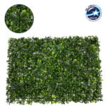 GloboStar® 78410 Artificial - Συνθετικό Τεχνητό Διακοσμητικό Πάνελ Φυλλωσιάς - Κάθετος Κήπος Πυξάρι - Ιαπωνική Δάφνη Πράσινο Μ60 x Υ40 x Π7cm