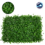 GloboStar® 78411 Artificial - Συνθετικό Τεχνητό Διακοσμητικό Πάνελ Φυλλωσιάς - Κάθετος Κήπος Τριφύλλι - Νάνος Φτέρη Πράσινο Μ60 x Υ40 x Π8cm
