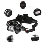 GloboStar® 79059 Φακός Κεφαλής Επαναφορτιζόμενος LED CREE XML2-T6 Chip 50 Watt 5000lm με 2 x 18650 Μπαταρίες 5200mAh Ψυχρό Λευκό 6000K - Image 5