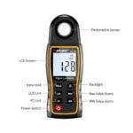 GloboStar® 79983 Ψηφιακός Μετρητής Έντασης Φωτισμού SNDWAY SW-582 με έλεγχο 0 έως 200000 lux - Image 7