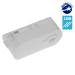 Διφασικός Connector 3 Καλωδίων Αντάπτορας Κρέμασης Φωτιστικών για Λευκή Ράγα Οροφής GloboStar 93124