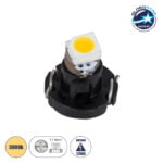 GloboStar® T3 81002 Λάμπα Αυτοκινήτου LED 1xSMD1210 0.2W 40lm 120° DC 12-16V IP20 Μ0.8 x Π0.8 x Υ0.7mm Θερμό Λευκό 3000K