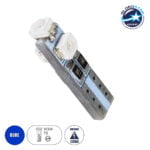 GloboStar® 54740 Λάμπα Αυτοκινήτου LED T5 3xSMD1210 0.9W 120lm 360° DC 12-16V IP20 Φ0.6 x Υ2cm Μπλε