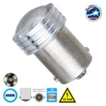 GloboStar® P21W 1156 81204 Λάμπα Αυτοκίνητου  2nd Generation Can-Bus Series LED 6 SMD 2835 3W 450lm 120° DC 12V IP20 Ψυχρό Λευκό 6000K