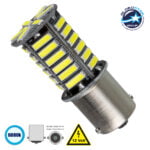 GloboStar® P21W 1156 81209 Λάμπα Αυτοκίνητου  BA15S LED 36 SMD 7020 8W 1200lm 360° DC 12V IP20 Ψυχρό Λευκό 6000K