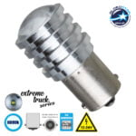 GloboStar® P21W 1156 81214 Λάμπα Αυτοκίνητου  BA15S LED 1 CREE LED 7W 987lm 60° DC 12V IP20 Ψυχρό Λευκό 6000K