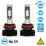 GloboStar® 85639 H9 X1 Line KIT Βασικού Φωτισμού Αυτοκινήτου & Φορτηγού 3nd Generation Can-Bus Series LED CREE CXB 100W 14000lm DC 9-32V Αδιάβροχο IP66 Ψυχρό Λευκό 6000K