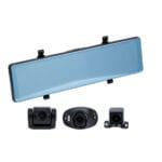 GloboStar® 86057 Καθρέπτης Αυτοκινήτου με 3 Κάμερες 3CHs AHD 1080P 170° - 4G Sim Card Slot - WiFi - GPS Navigator - Bluetooth - G Sensor - 24h Monitoring - FM Transmitter -  Νυχτερινή Όραση - Μαύρο - Image 3