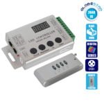 Ασύρματος LED Digital RGB Controller DMX512 με Χειριστήριο RF για LED Digital RGB Προϊόντα 5v - 12v HC03 2048 IC GloboStar 88770