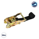 GloboStar® 90477 Ιμαντας Στηριξης με Καστάνια Μήκους 50cm για Βάση Αλουμίνιου (U) για Τοποθέτηση Σποτ και Προβολέων Αρχιτεκτονικού Φωτισμού Φυτών και Δέντρων Μ50cm