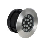 GloboStar® UNDERGROUND-SINA 90571 Χωνευτό Φωτιστικό Σποτ Δαπέδου LED 18W 1620lm 15° DC 24V Αδιάβροχο IP68 Φ20 x Υ11cm Θερμό Λευκό 2700K - Ανοξείδωτο Ατσάλι - 3 Χρόνια Εγγύηση - Image 3