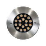 GloboStar® UNDERGROUND-SINA 90571 Χωνευτό Φωτιστικό Σποτ Δαπέδου LED 18W 1620lm 15° DC 24V Αδιάβροχο IP68 Φ20 x Υ11cm Θερμό Λευκό 2700K - Ανοξείδωτο Ατσάλι - 3 Χρόνια Εγγύηση - Image 4