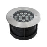GloboStar® UNDERGROUND-SINA 90571 Χωνευτό Φωτιστικό Σποτ Δαπέδου LED 18W 1620lm 15° DC 24V Αδιάβροχο IP68 Φ20 x Υ11cm Θερμό Λευκό 2700K - Ανοξείδωτο Ατσάλι - 3 Χρόνια Εγγύηση - Image 8